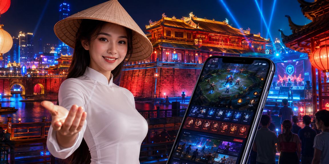 Không khí lễ hội Huế minh họa nhu cầu xem esports trên em1